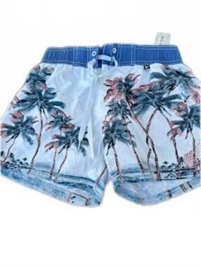 Ushuaïa Ibiza Palm Print Swim Shorts NWT